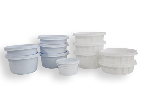 PS WHITE PLASTIC CONTAINERS 